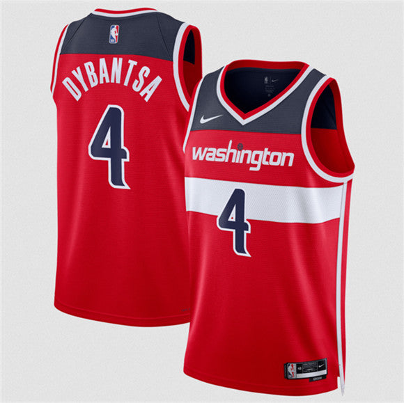 AJ Dybantsa Washington Wizards red jersey