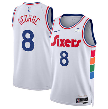 Paul George Philadelphia 76ers white City Edition jersey