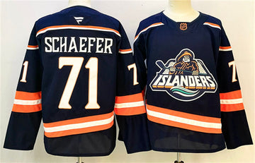 Matthew Schaefer New York Islanders navy jersey