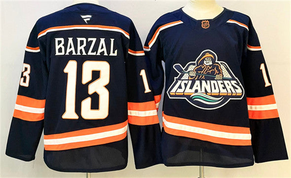 Mathew Barzal New York Islanders navy jersey