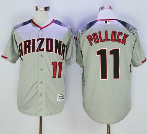A J Pollock Gray-Brick New Arizona Diamondbacks jersey