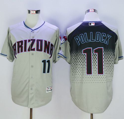 A J Pollock Gray-Capri New Arizona Diamondbacks jersey