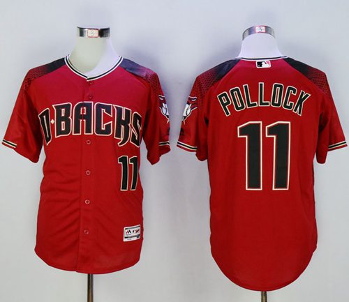 A J Pollock Red-Brick New Arizona Diamondbacks jersey