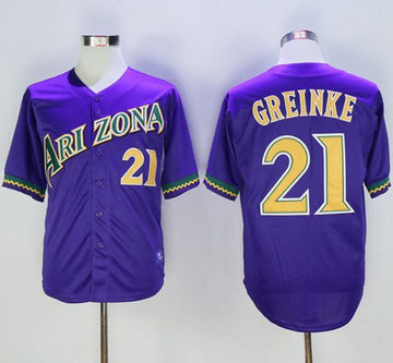 Zack Greinke Arizona Diamondbacks purple Cooperstown jersey