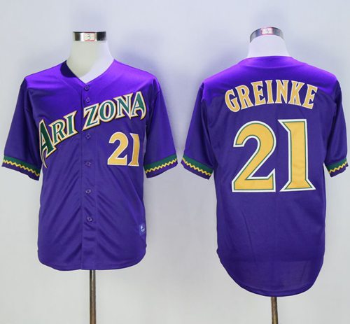 Zack Greinke Arizona Diamondbacks purple Cooperstown jersey