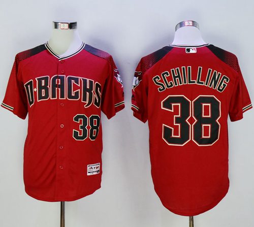 Curt Schilling Red-Brick New Arizona Diamondbacks jersey