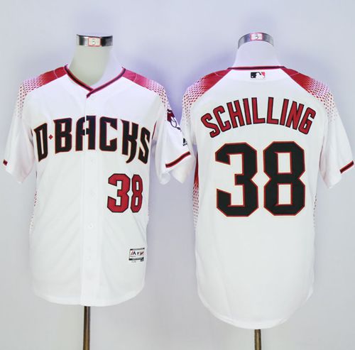 Curt Schilling White-Brick New Arizona Diamondbacks jersey