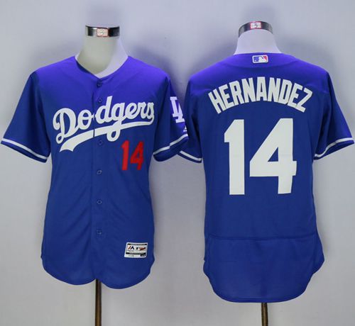 Enrique Hernandez Los Angeles Dodgers blue Authentic jersey