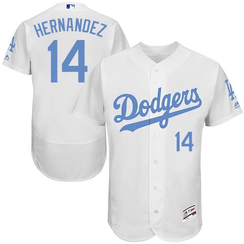 Enrique Hernandez Los Angeles Dodgers white Authentic jersey