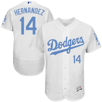 Enrique Hernandez Los Angeles Dodgers white Authentic jersey