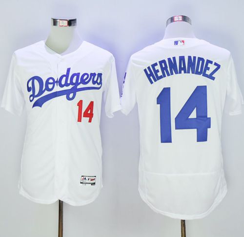 Enrique Hernandez Los Angeles Dodgers white Authentic jersey