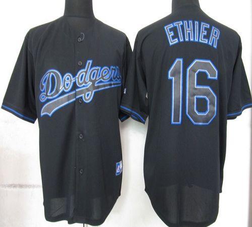 Andre Ethier Los Angeles Dodgers black Fashion jersey