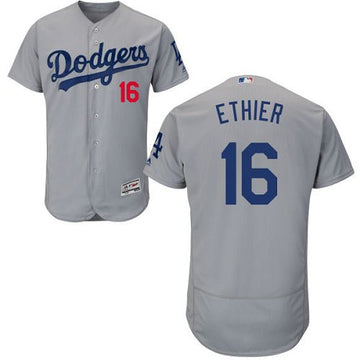 Andre Ethier Los Angeles Dodgers grey Authentic jersey