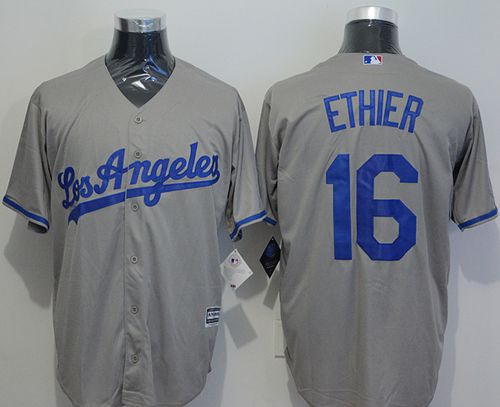 Andre Ethier Los Angeles Dodgers grey jersey