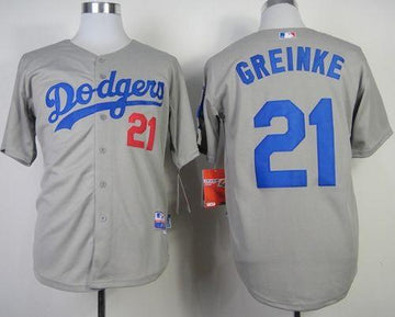 Zack Greinke Los Angeles Dodgers grey jersey