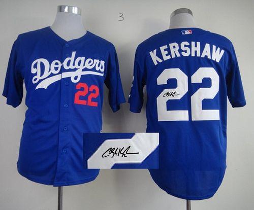 Clayton Kershaw Los Angeles Dodgers blue jersey