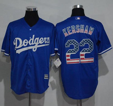 Clayton Kershaw Los Angeles Dodgers blue Fashion jersey