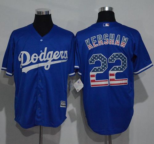 Clayton Kershaw Los Angeles Dodgers blue Fashion jersey