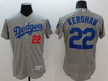 Clayton Kershaw Los Angeles Dodgers grey Authentic jersey