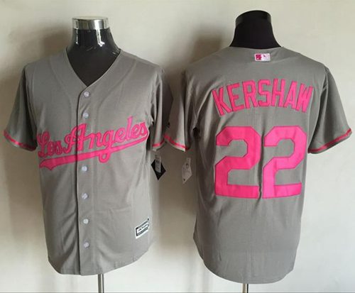 Clayton Kershaw Los Angeles Dodgers grey jersey