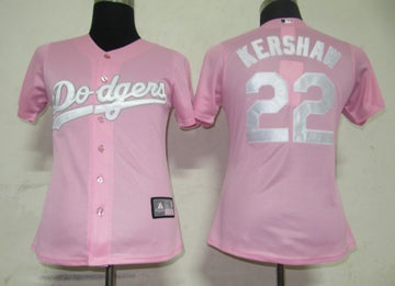 Clayton Kershaw Los Angeles Dodgers pink Fashion jersey