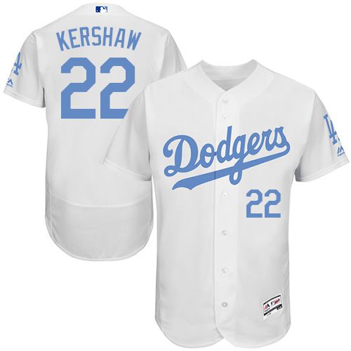 Clayton Kershaw Los Angeles Dodgers white Authentic jersey