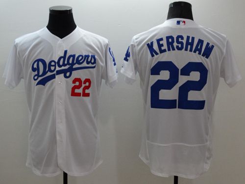 Clayton Kershaw Los Angeles Dodgers white Authentic jersey