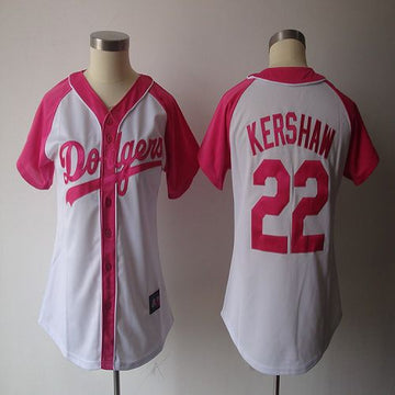 Clayton Kershaw Los Angeles Dodgers white-pink Fashion jersey