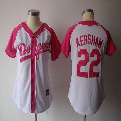 Clayton Kershaw Los Angeles Dodgers white-pink Fashion jersey