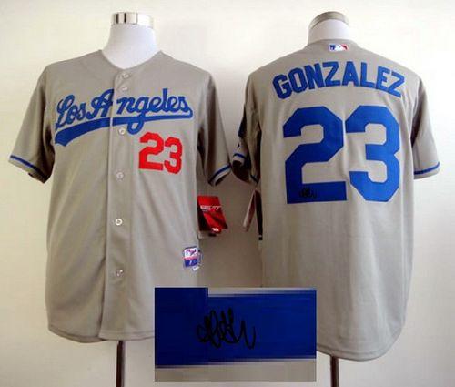 Adrian Gonzalez Los Angeles Dodgers grey jersey