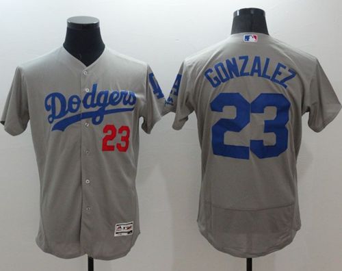 Adrian Gonzalez Los Angeles Dodgers grey Authentic jersey