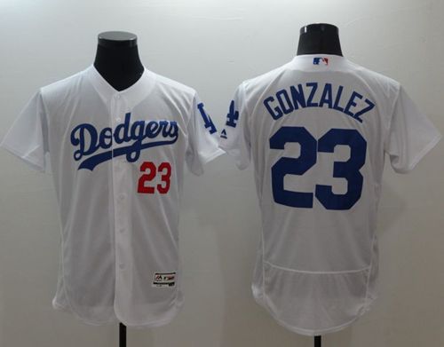 Adrian Gonzalez Los Angeles Dodgers white Authentic jersey
