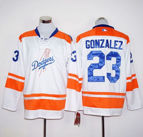 Adrian Gonzalez Los Angeles Dodgers white-orange jersey