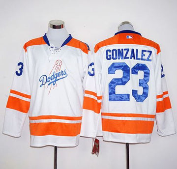 Adrian Gonzalez Los Angeles Dodgers white-orange jersey
