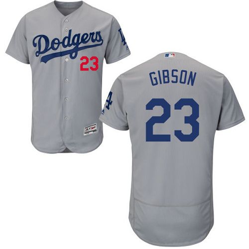 Kirk Gibson Los Angeles Dodgers grey Authentic jersey