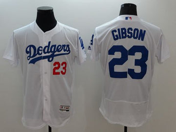 Kirk Gibson Los Angeles Dodgers white Authentic jersey