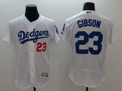 Kirk Gibson Los Angeles Dodgers white Authentic jersey