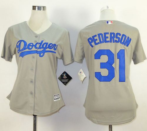 Joc Pederson Los Angeles Dodgers grey Alternate jersey