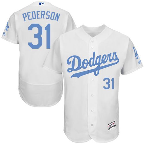 Joc Pederson Los Angeles Dodgers white Authentic jersey