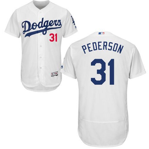 Joc Pederson Los Angeles Dodgers white Authentic jersey