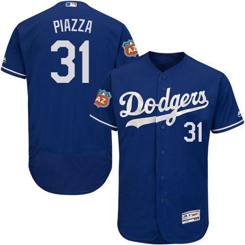 Mike Piazza Los Angeles Dodgers blue Authentic jersey