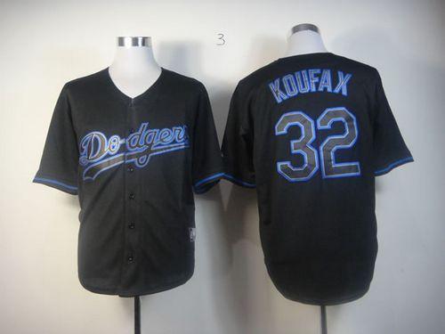 Sandy Koufax Los Angeles Dodgers black Fashion jersey