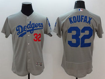 Sandy Koufax Los Angeles Dodgers grey Authentic jersey