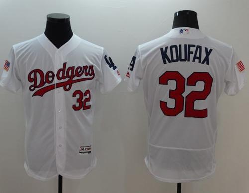 Sandy Koufax Los Angeles Dodgers white Fashion jersey