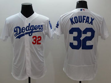 Sandy Koufax Los Angeles Dodgers white Authentic jersey