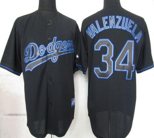Fernando Valenzuela Los Angeles Dodgers black Fashion jersey