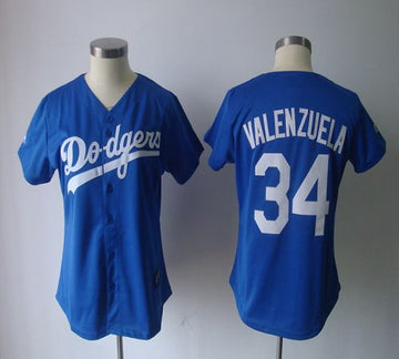 Fernando Valenzuela Los Angeles Dodgers blue Fashion jersey