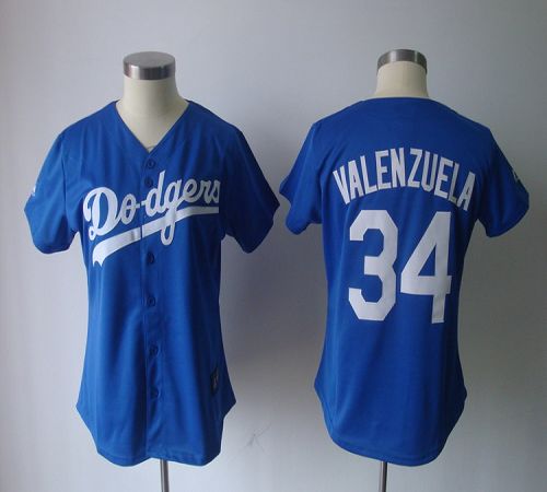 Fernando Valenzuela Los Angeles Dodgers blue Fashion jersey