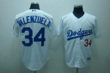 Fernando Valenzuela Los Angeles Dodgers white jersey