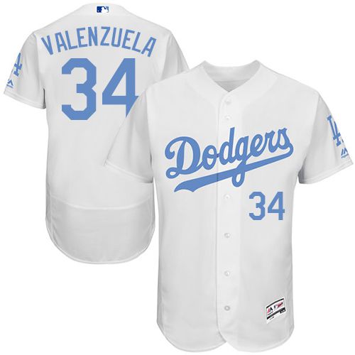 Fernando Valenzuela Los Angeles Dodgers white Authentic jersey